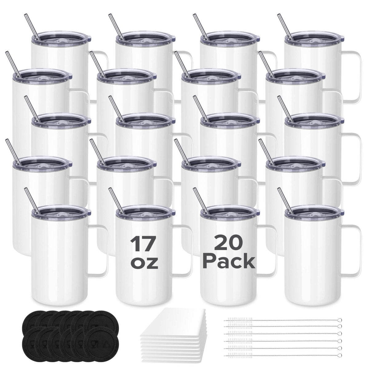 17 oz Sublimation Mug - 20 Pack - FASTSUB
