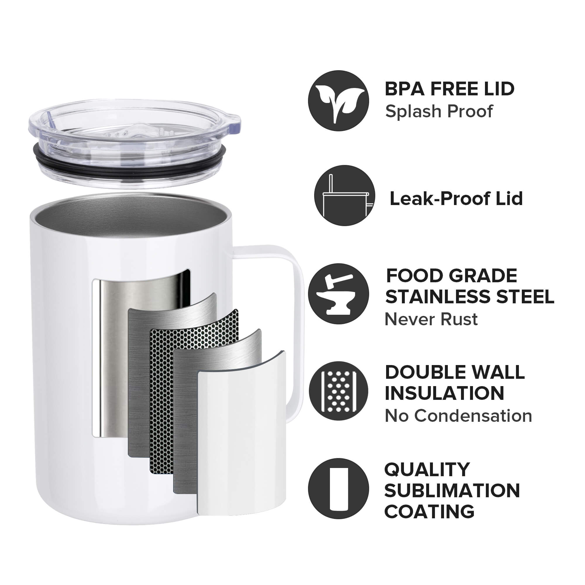 17 oz Sublimation Mug | 20 Pack