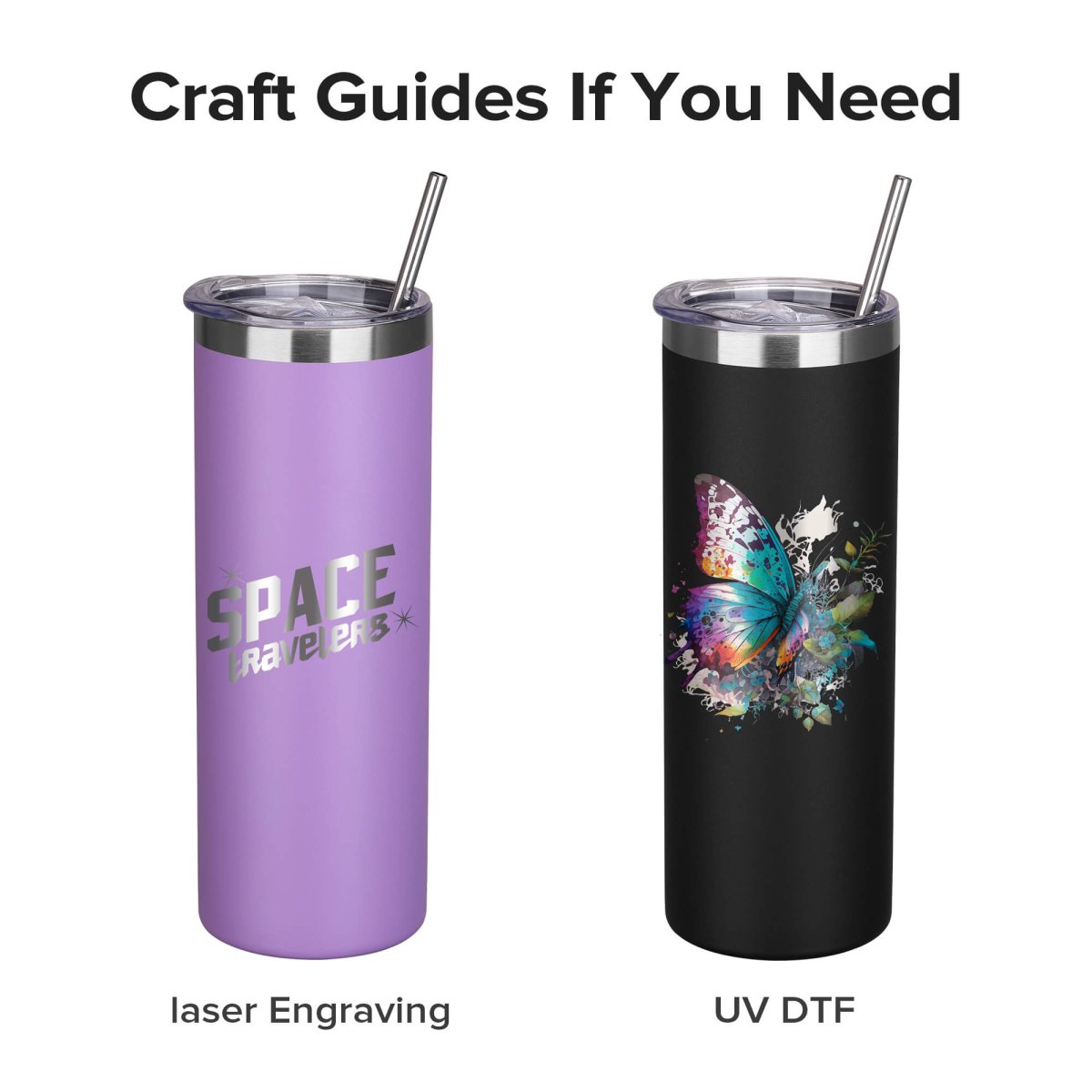 20 oz Powder Coated Skinny Tumbler - 20 Pack - FASTSUB