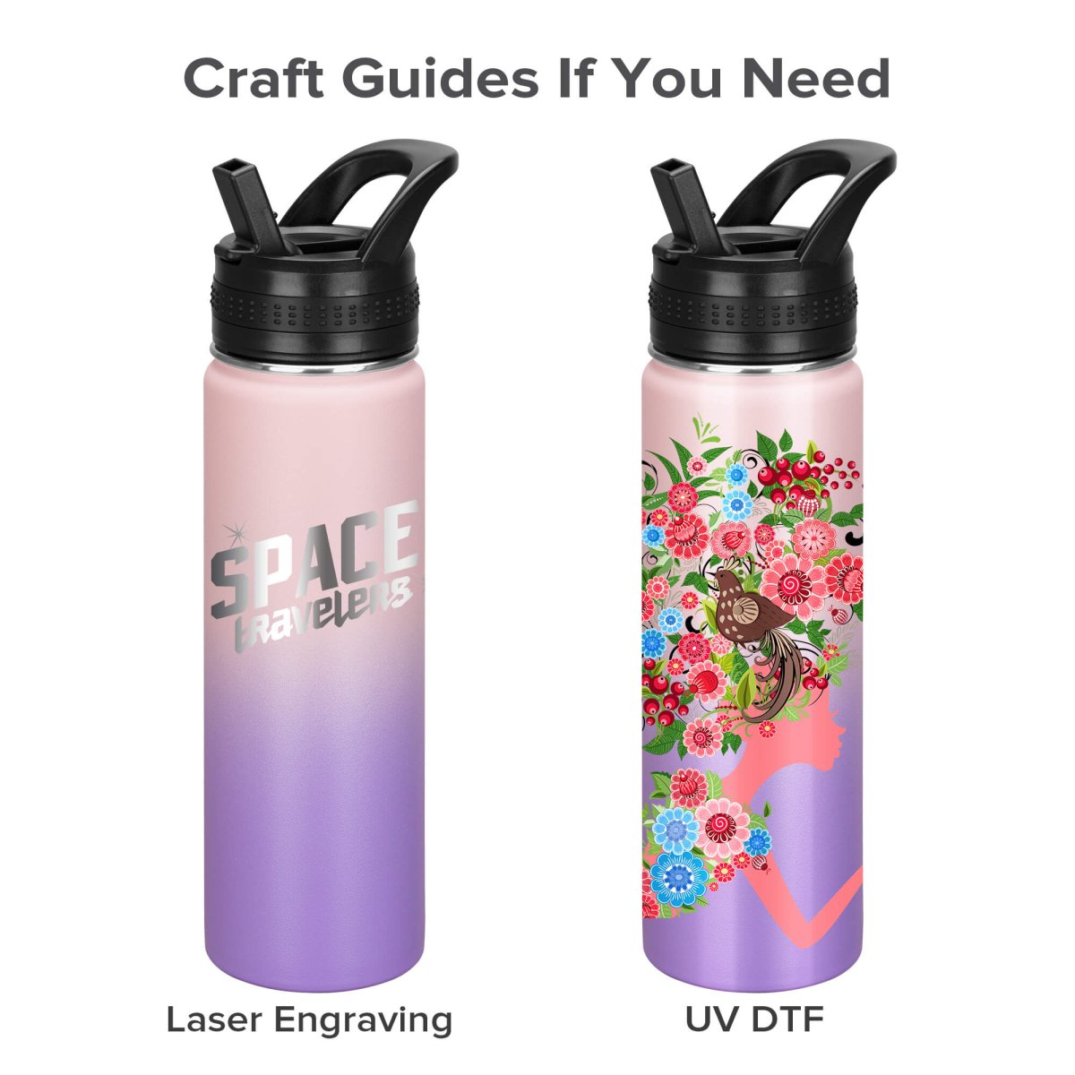 22 oz Powder Coated Duo Skinny Tumbler - Pink | 12 Pack - FASTSUB
