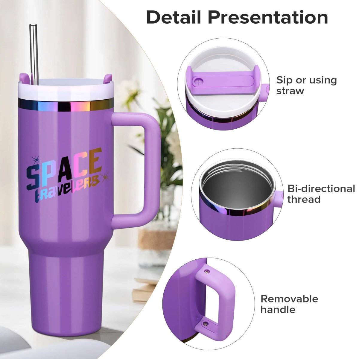 40 oz Rainbow Plated Tumbler - 12 Pack - FASTSUB