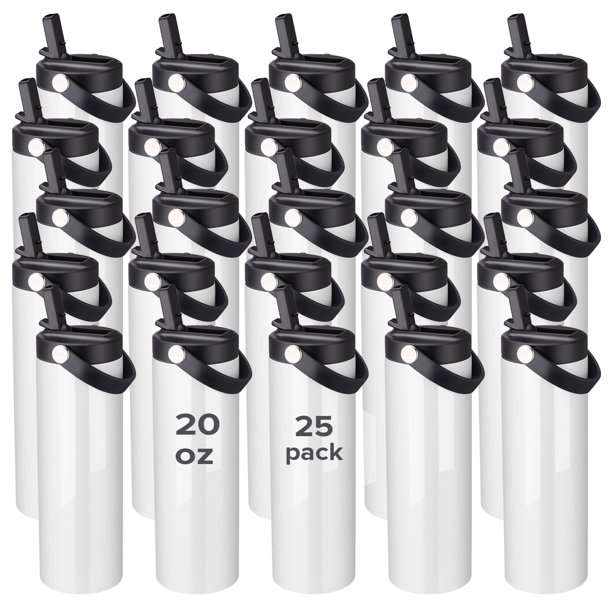 20 oz Sublimation Sports Water Bottle | 25 Pack - FASTSUB