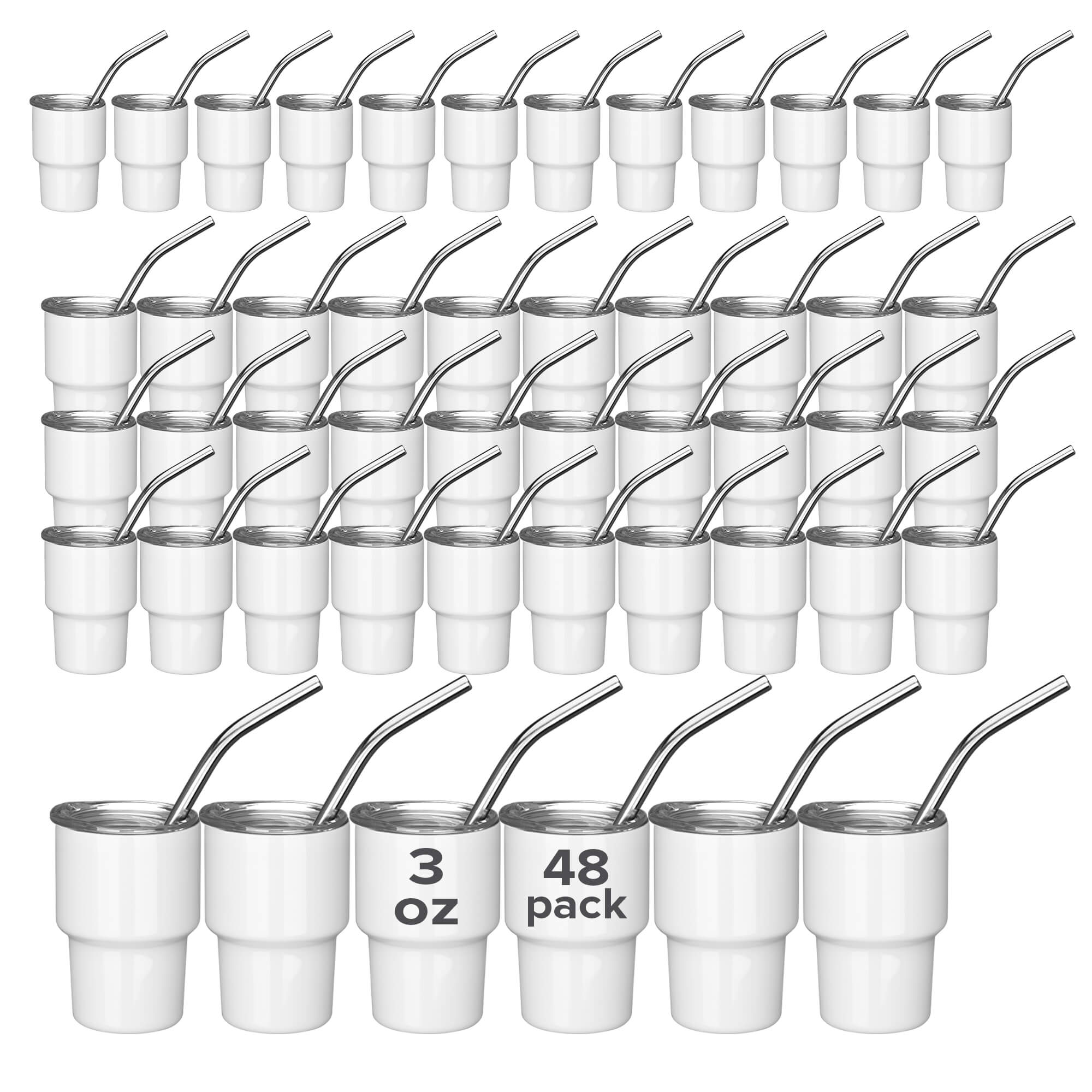 3 oz Sublimation Mini Tumbler | 48 Pack - FASTSUB