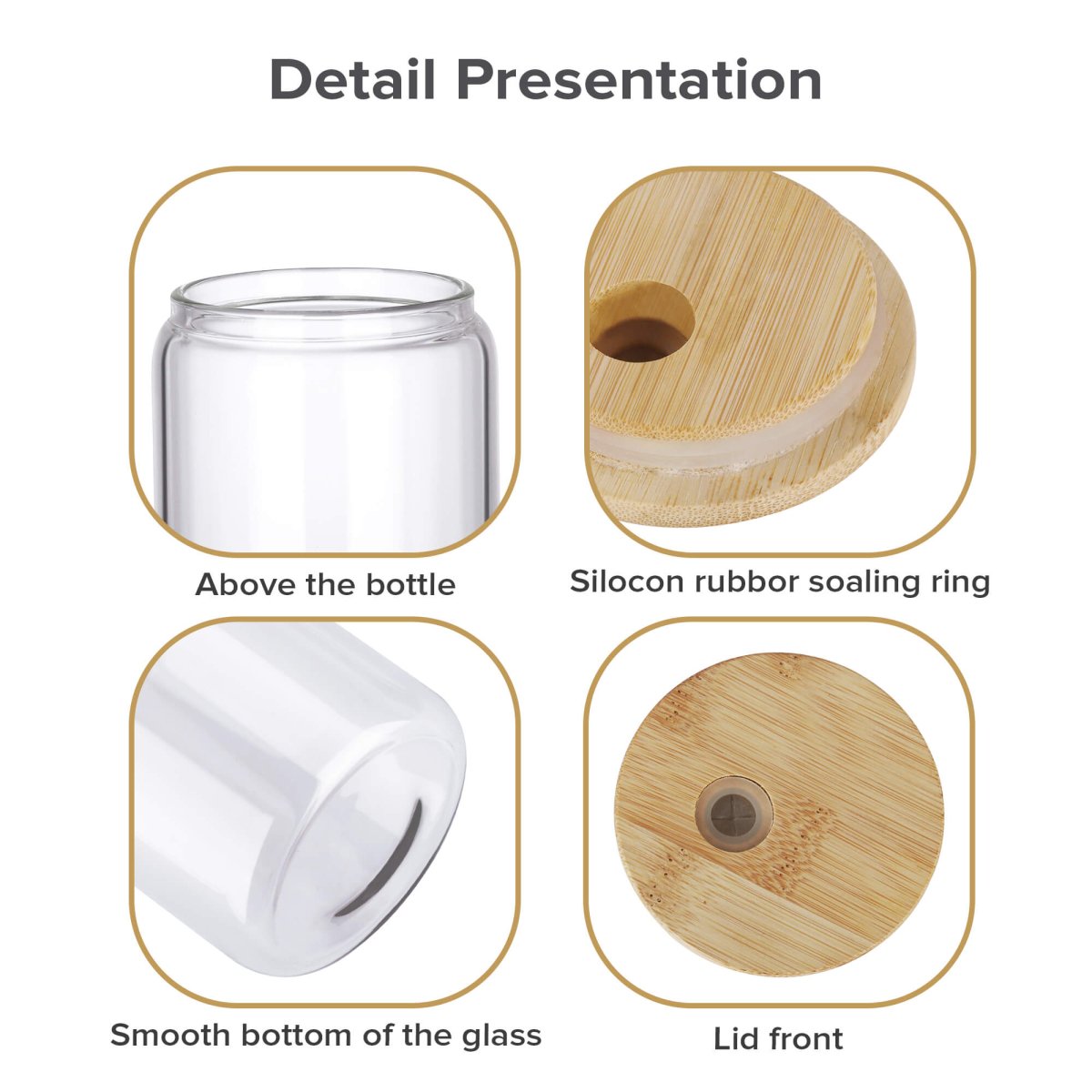16 oz Sublimation Clear Glass Can - 25 Pack - FASTSUB