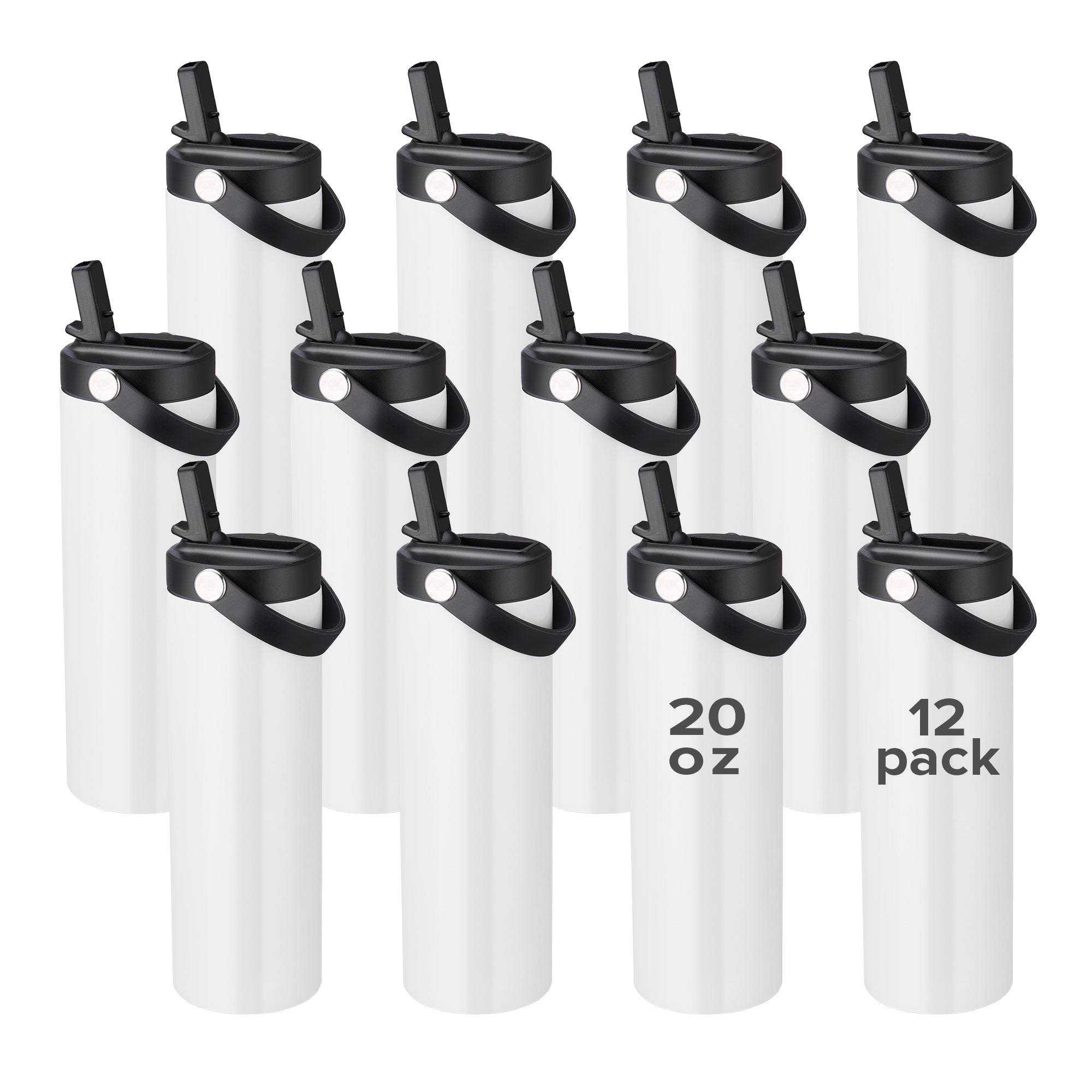 20 oz Sublimation Sports Water Bottle | 12 Pack - FASTSUB