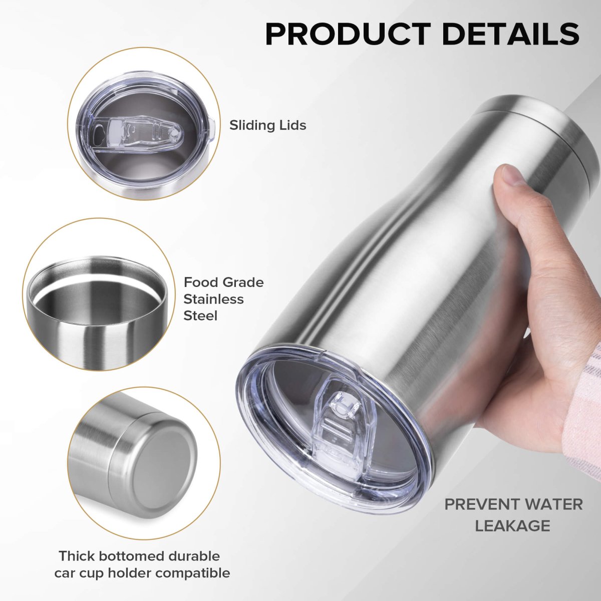 30 oz Stainless Steel Tumbler - 20 Pack - FASTSUB