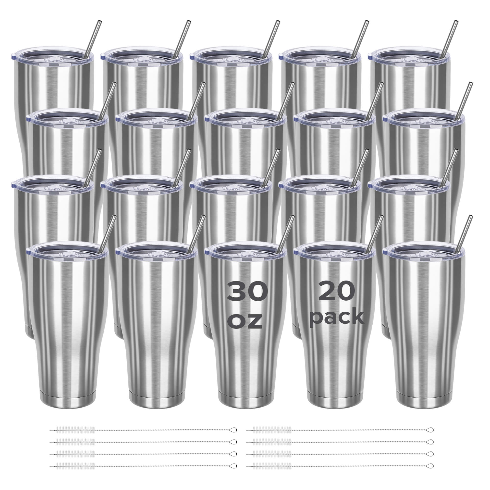 30 oz Stainless Steel Tumbler | 20 Pack