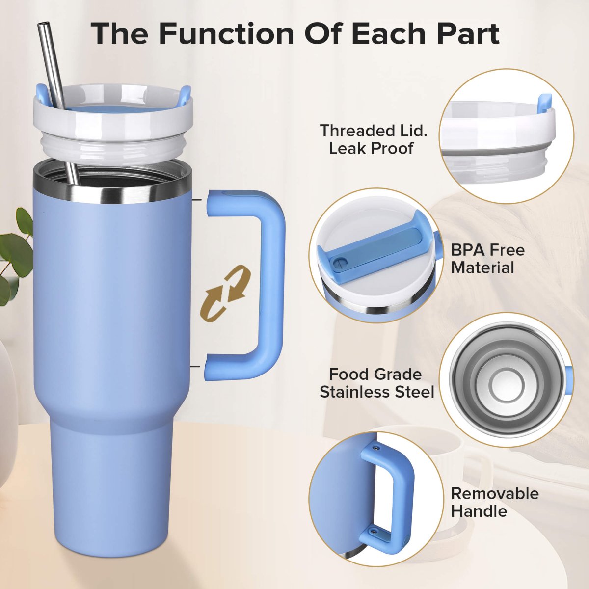 40 oz Powder Coated Tumbler - 20 Pack - FASTSUB