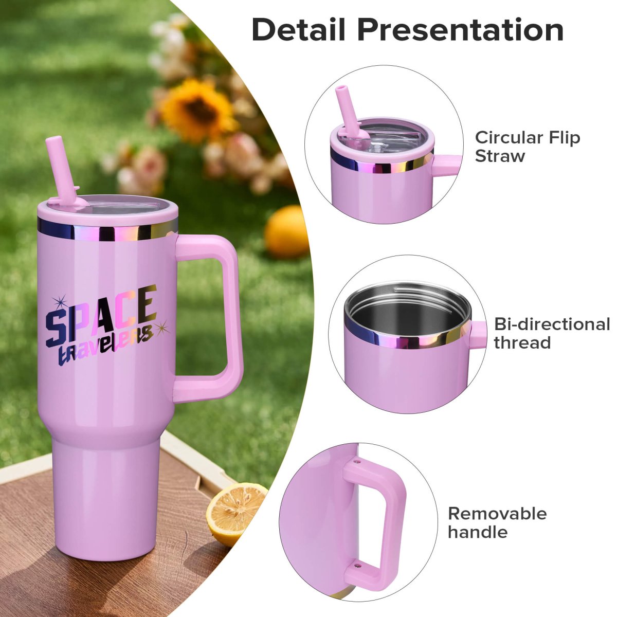 40 oz Rainbow Plated Tumbler - 12 Pack - FASTSUB