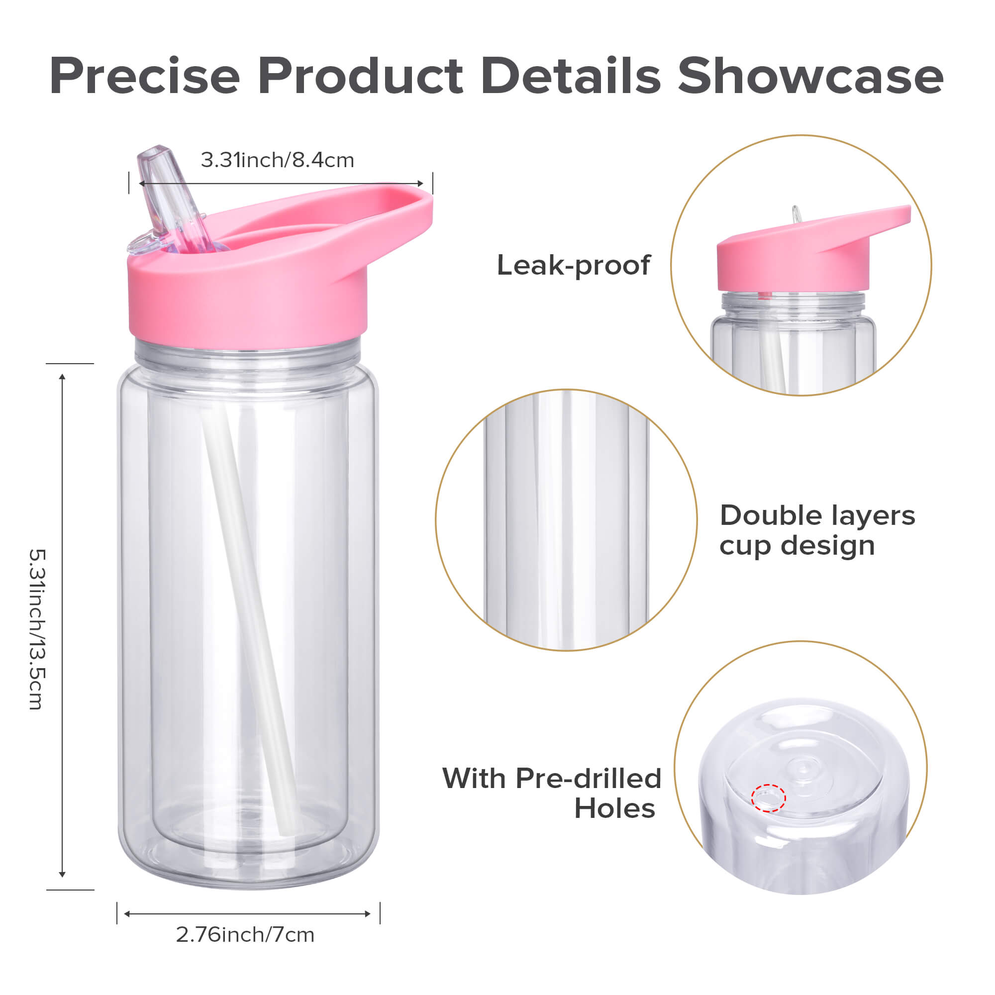 10 oz Snow Globe Acrylic Tumbler | 25 Pack